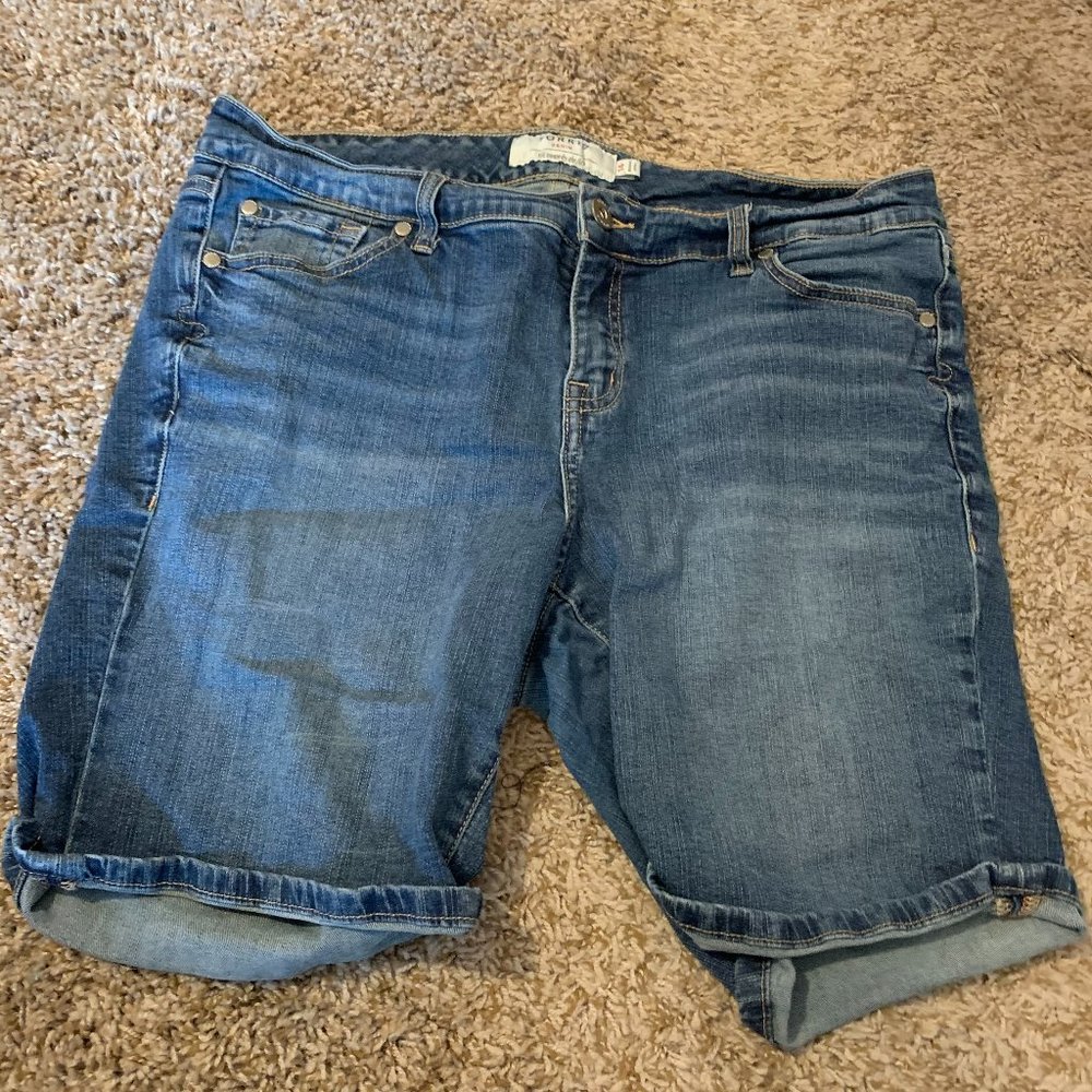 TORRID Mid-length Jean Shorts